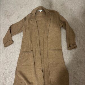 Madewell Women's Brown Open Front Cardigan